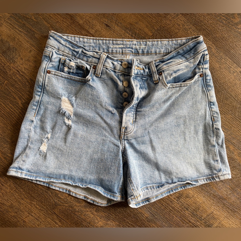 Old Navy High Rise OG Straight Shorts, Woman’s Size 12